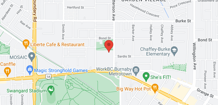 map of 13 5575 PATTERSON AVENUE